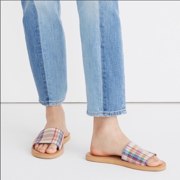 Madewell The Maddie slide sandal rainbow 7 - Picture 1 of 8